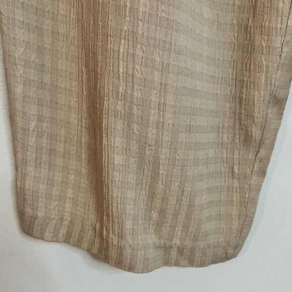 Judy Knapp California Women’s Wide-Leg Pants Medium Sand Beige Made in USA - Picture 5 of 9